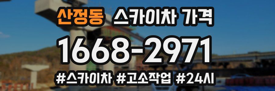 산정동 스카이차 가격