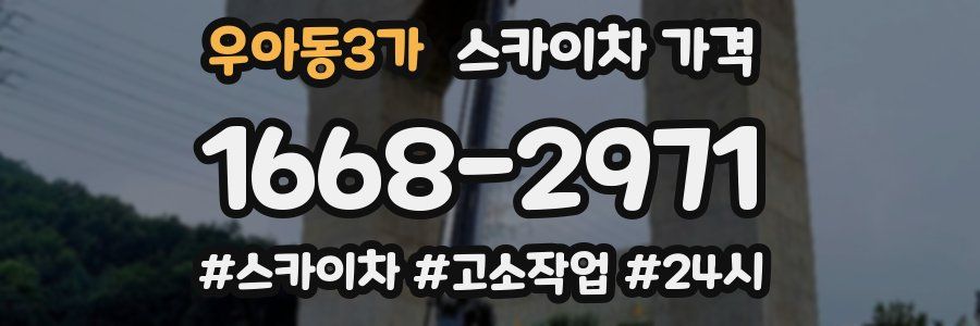 우아동3가 스카이차 가격