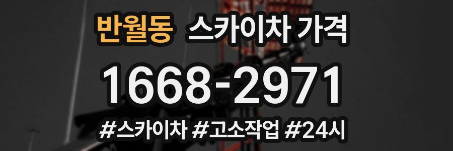 반월동 스카이차 가격