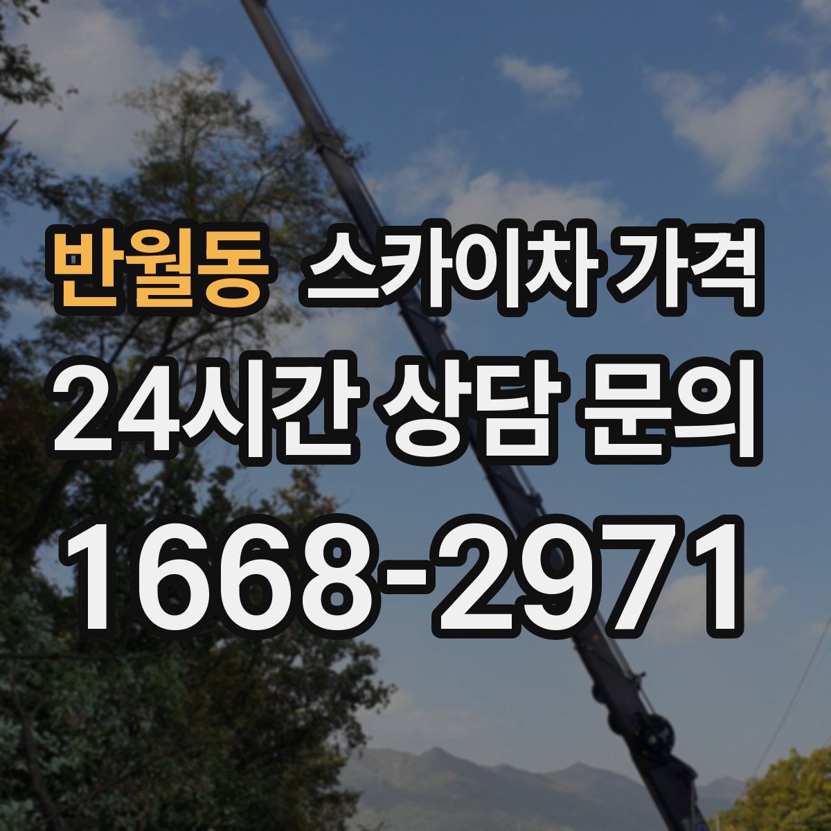 반월동 스카이차 가격