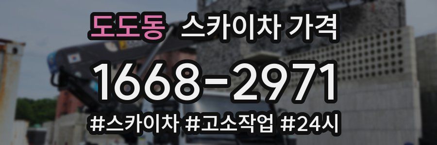 도도동 스카이차 가격