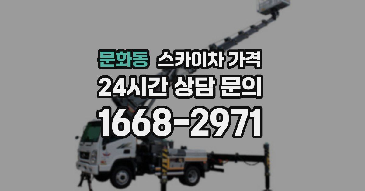 문화동 스카이차 가격