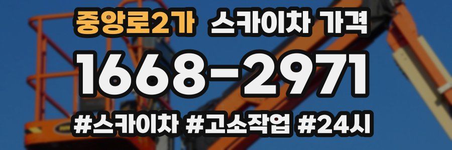 중앙로2가 스카이차 가격