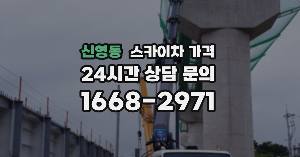 신영동 스카이차 가격