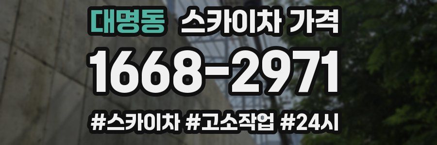대명동 스카이차 가격