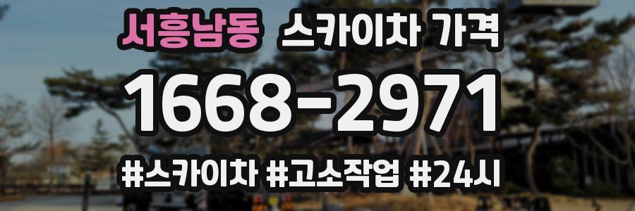 서흥남동 스카이차 가격