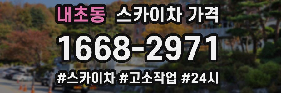 내초동 스카이차 가격