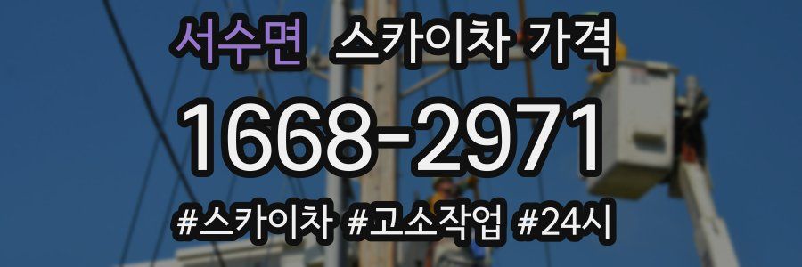 서수면 스카이차 가격