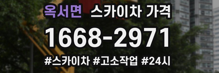 옥서면 스카이차 가격