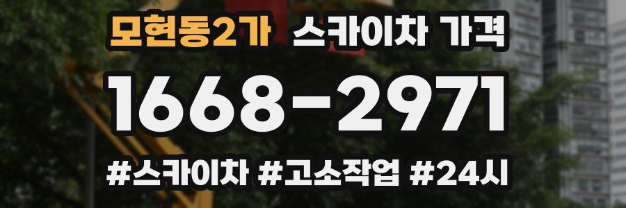 모현동2가 스카이차 가격