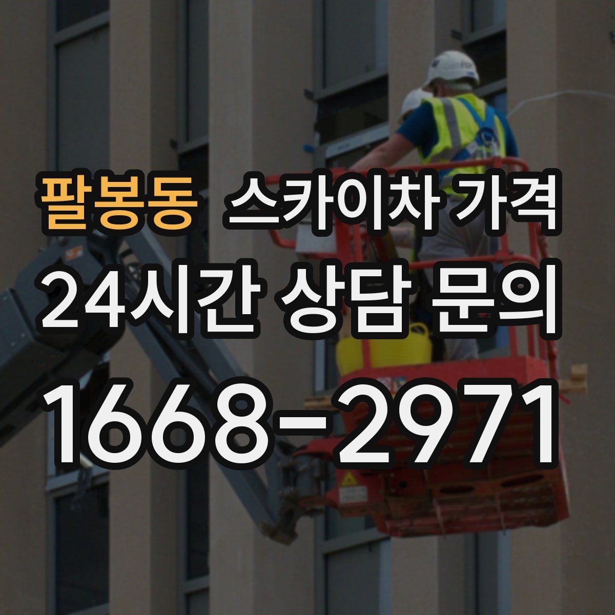 팔봉동 스카이차 가격