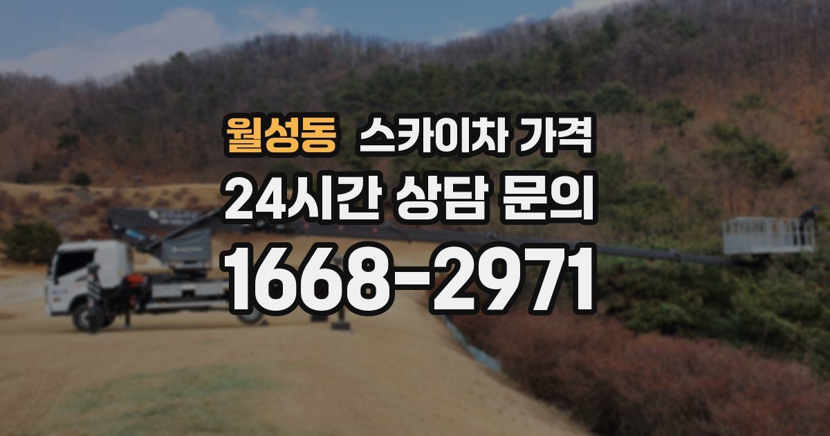월성동 스카이차 가격