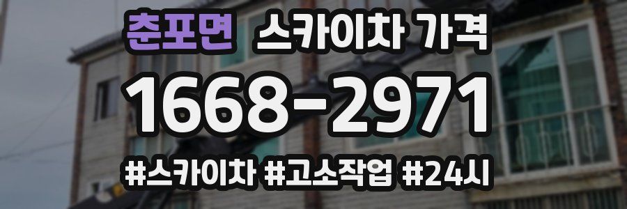 춘포면 스카이차 가격