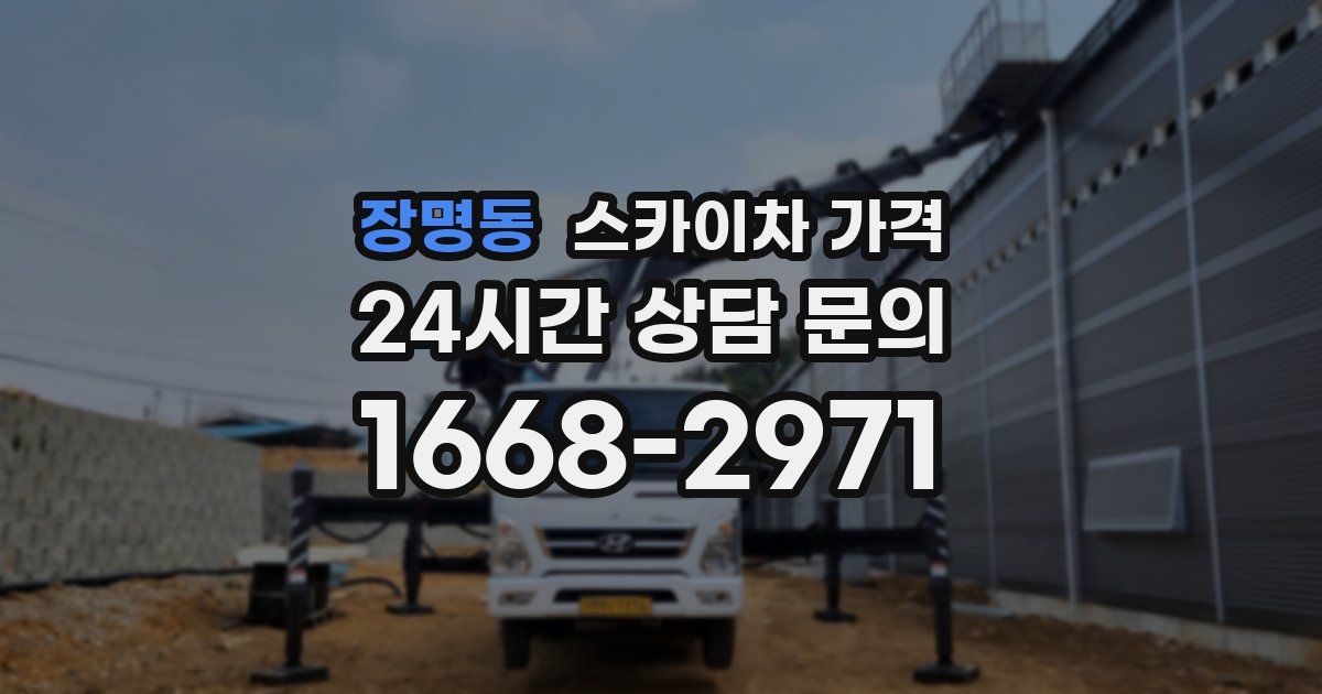 장명동 스카이차 가격