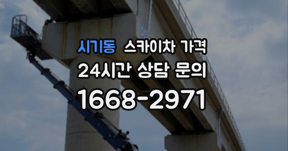 시기동 스카이차 가격