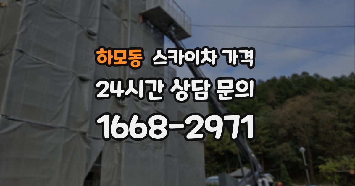 하모동 스카이차 가격