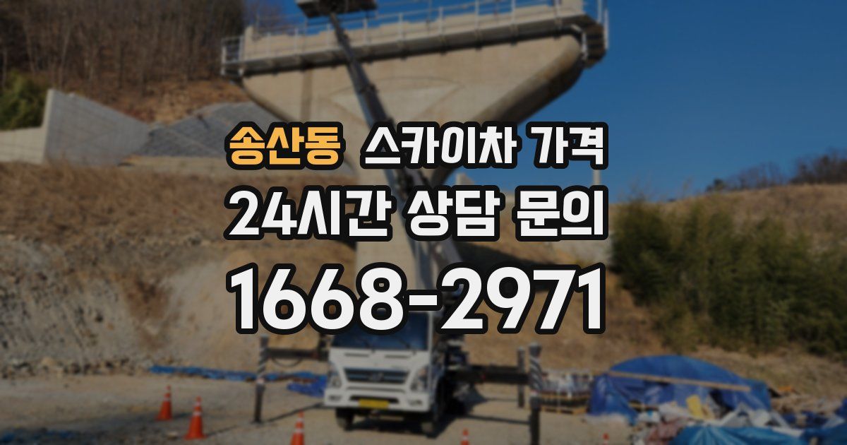 송산동 스카이차 가격