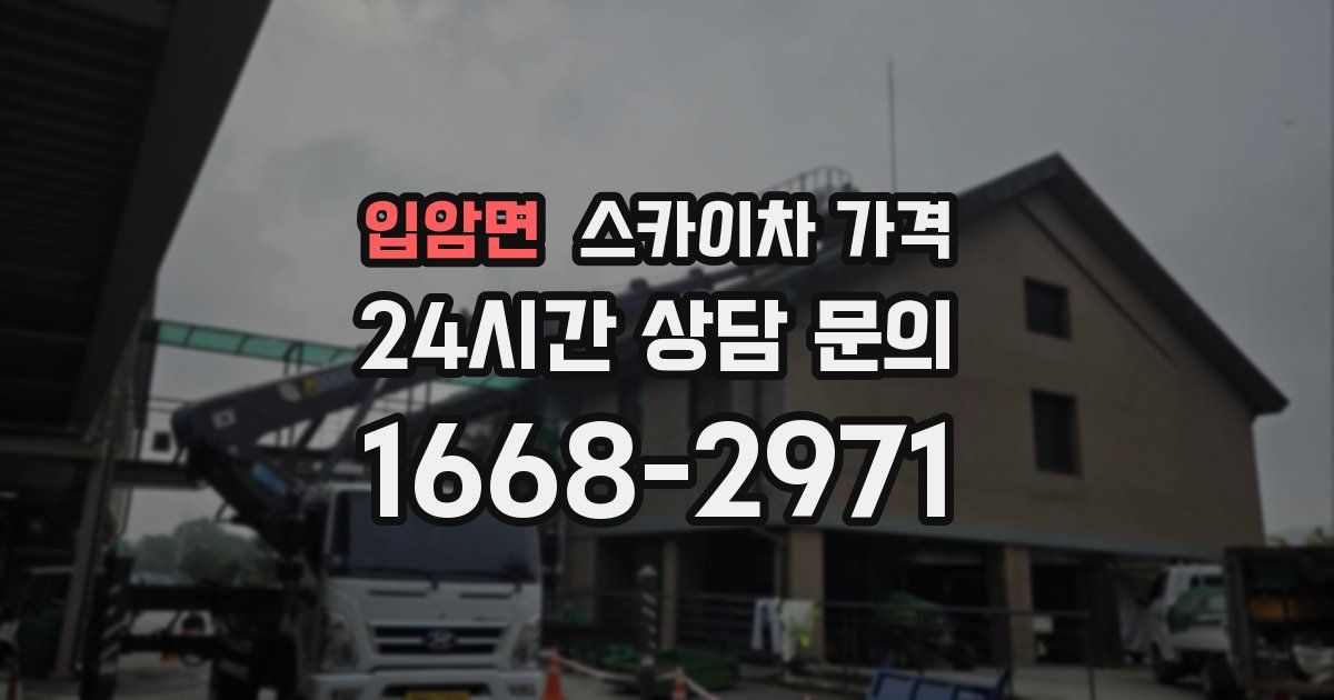 입암면 스카이차 가격