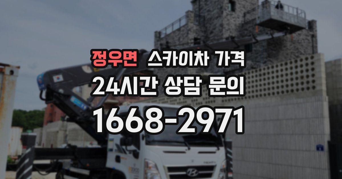 정우면 스카이차 가격