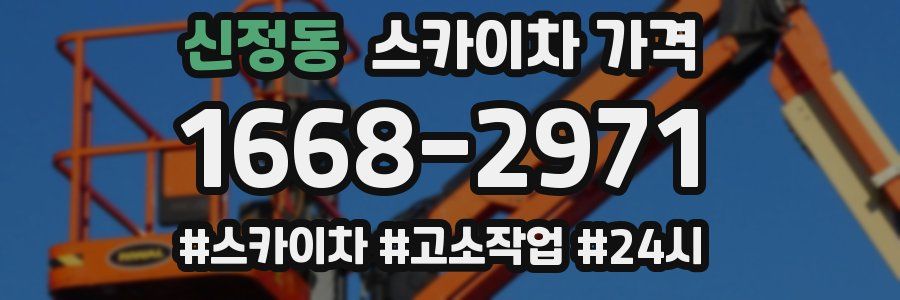 신정동 스카이차 가격