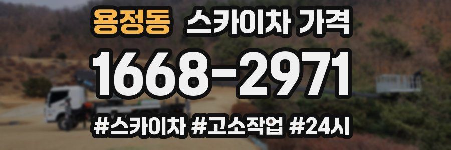 용정동 스카이차 가격