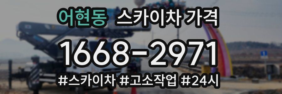 어현동 스카이차 가격