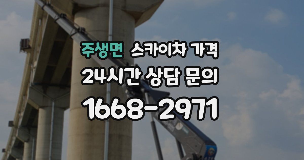 주생면 스카이차 가격