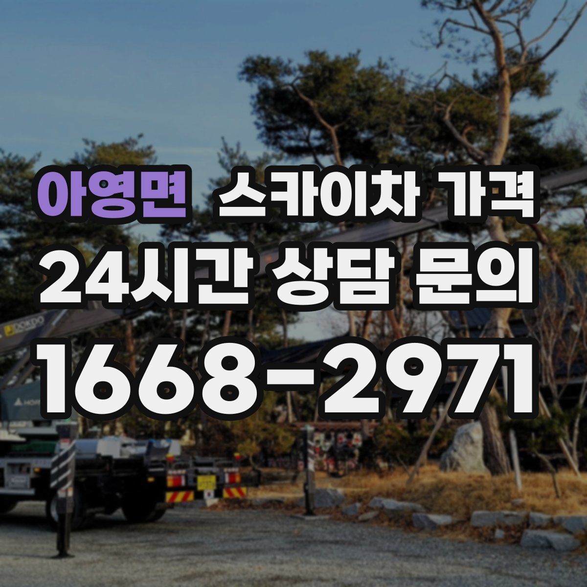 아영면 스카이차 가격