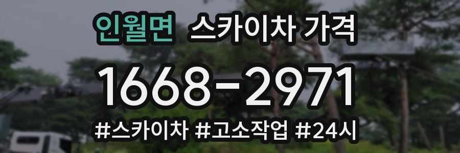 인월면 스카이차 가격