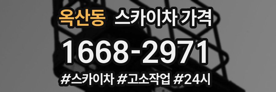 옥산동 스카이차 가격