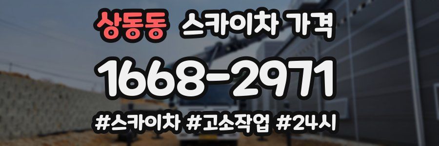 상동동 스카이차 가격