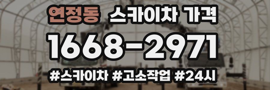 연정동 스카이차 가격