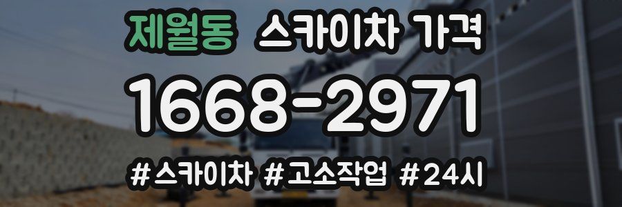 제월동 스카이차 가격