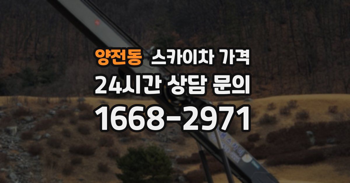 양전동 스카이차 가격