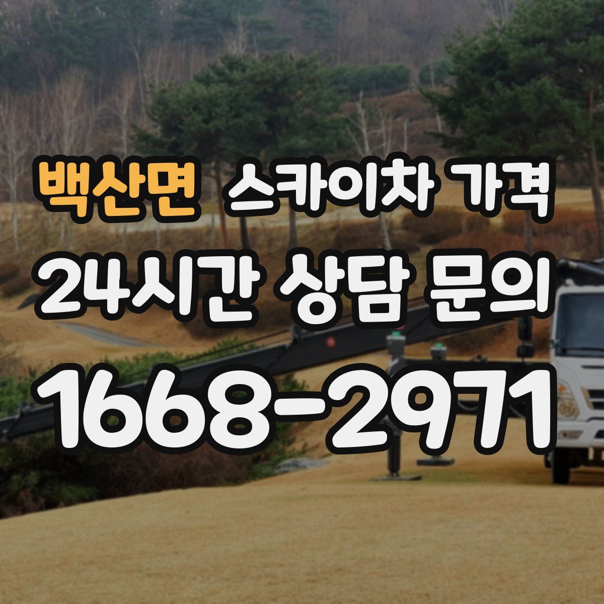 백산면 스카이차 가격