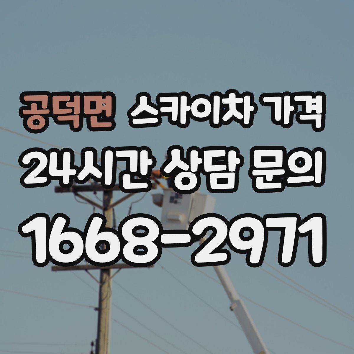 공덕면 스카이차 가격