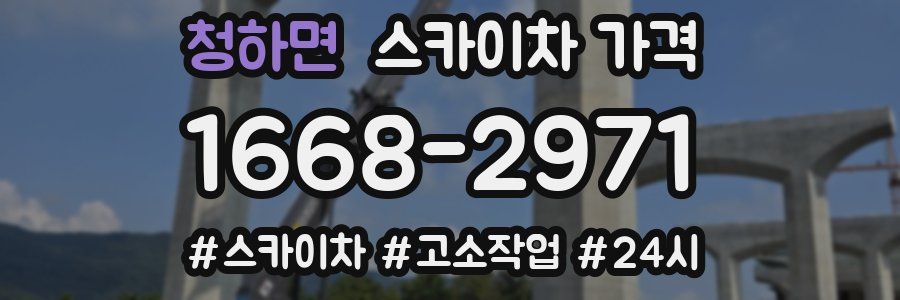 청하면 스카이차 가격