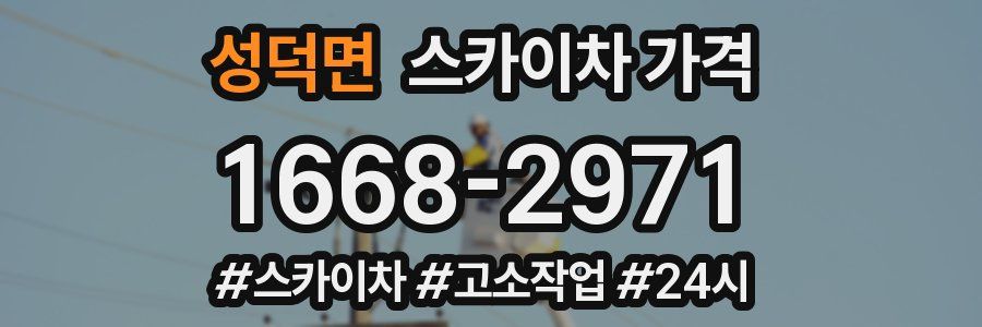 성덕면 스카이차 가격