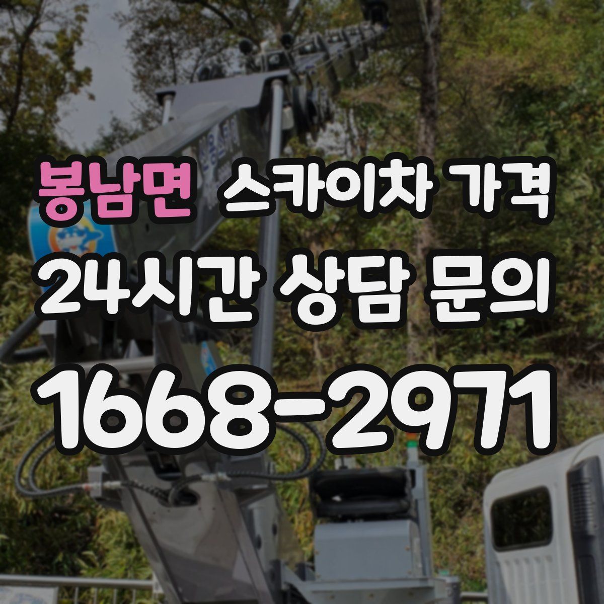 봉남면 스카이차 가격