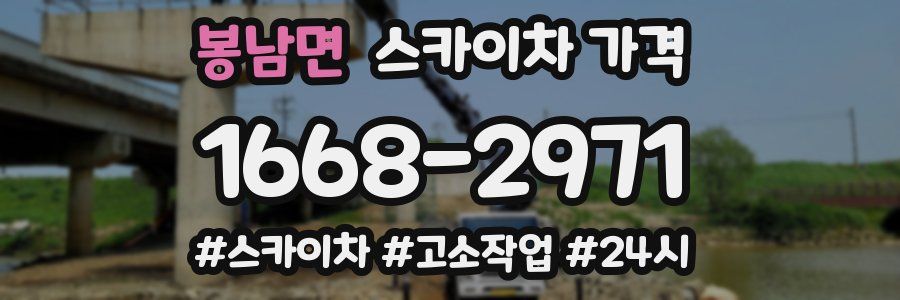 봉남면 스카이차 가격