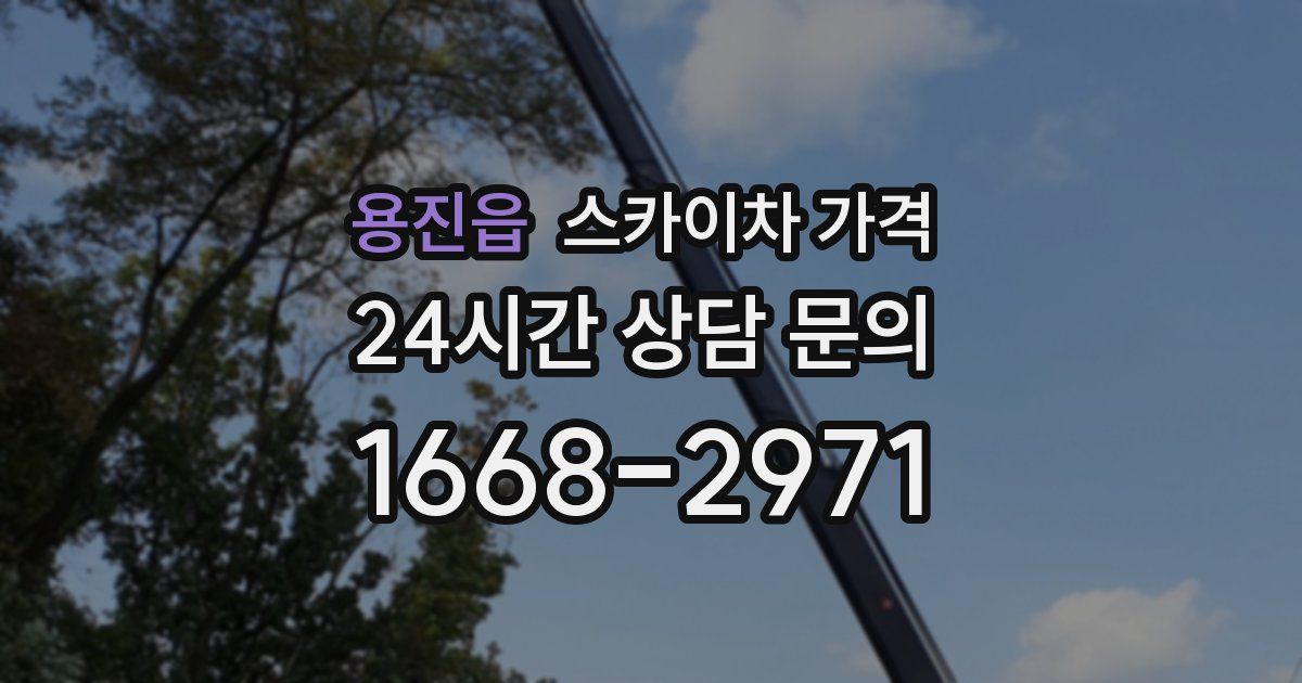 용진읍 스카이차 가격