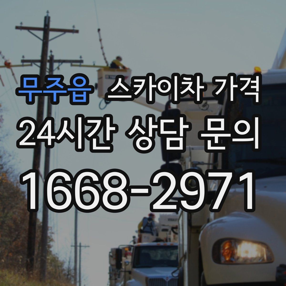 무주읍 스카이차 가격 돌출간판은 왜 시간이 더 걸릴 수 있을까