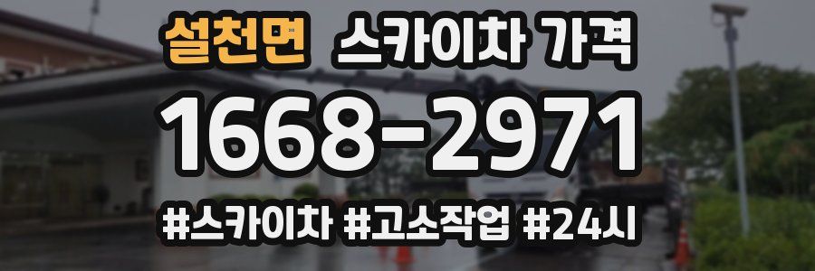 설천면 스카이차 가격