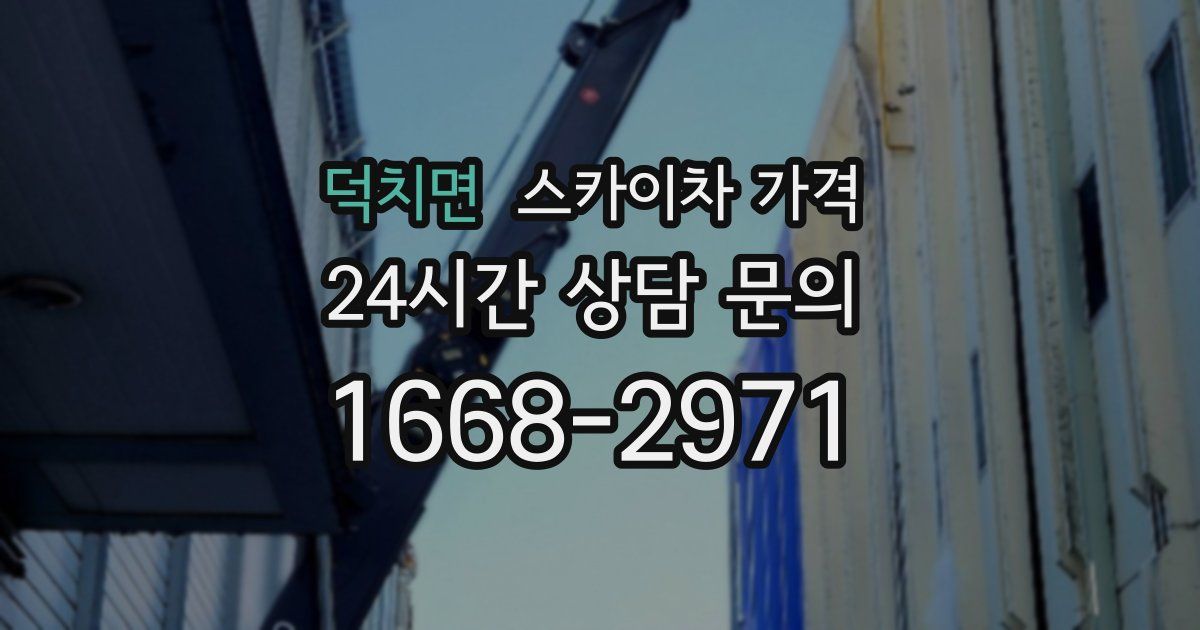 덕치면 스카이차 가격