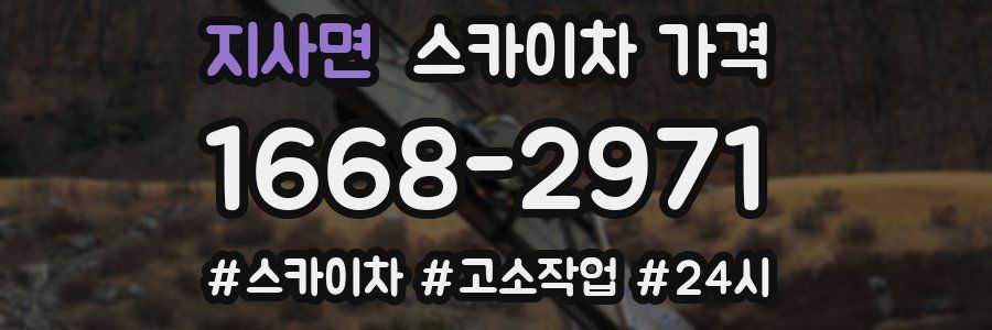 지사면 스카이차 가격