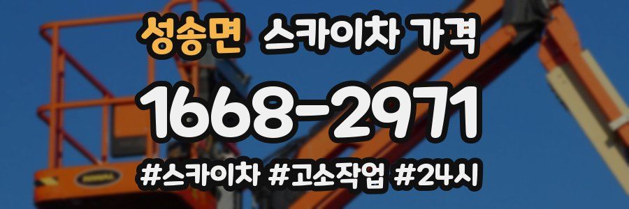 성송면 스카이차 가격