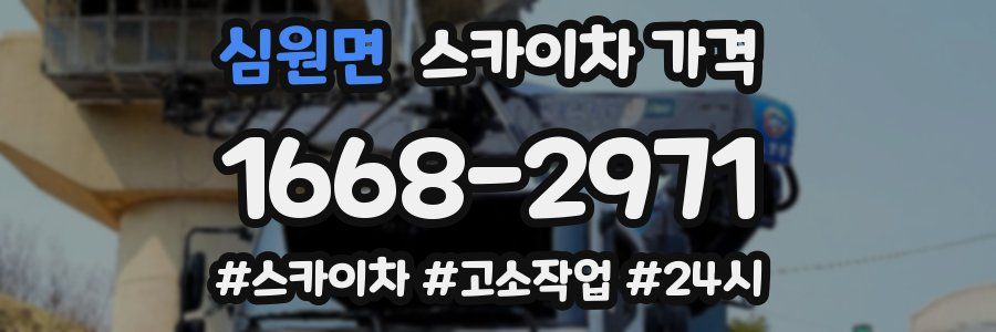 심원면 스카이차 가격