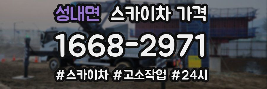 성내면 스카이차 가격