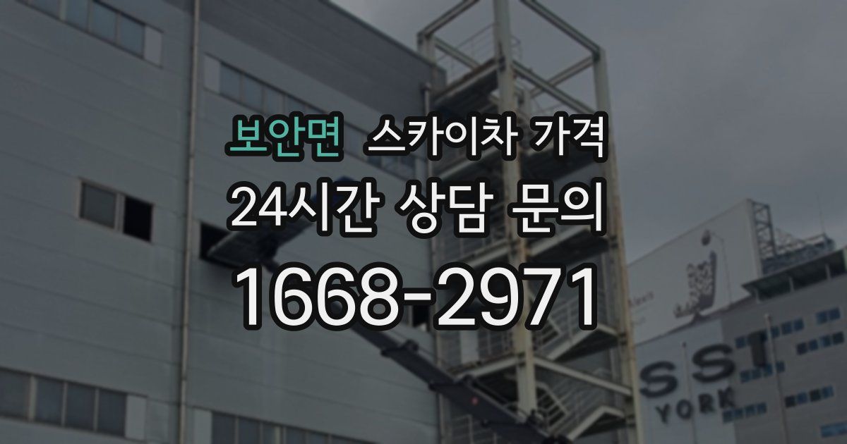 보안면 스카이차 가격