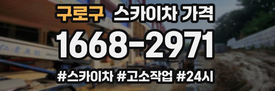 구로구 스카이차 가격